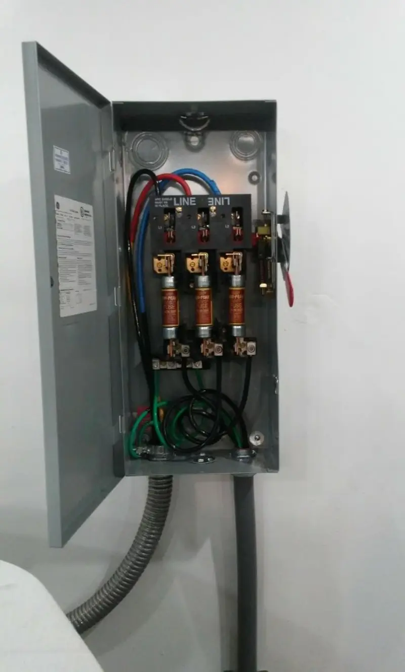 Three-phase disconnect switch installed for Electrical Wiring & Rewiring in Gloucester
